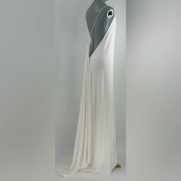 🆕 RAT & BOA 🧿 NWOT Amora Back Draped Jersey Dress, White - Sz M - Picture 6 of 16